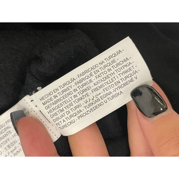 Zara Mens Sweatshirt XL Black Quarter Zip Pullover Athletic 0761/333 NWT - Picture 12 of 16